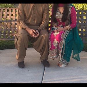 Pakistani clothes formal maxi suit